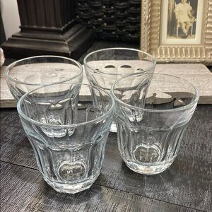Clear Preloved Pasabahce Glass Tumbler Set - 4-Pack!